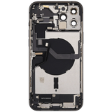 Back Housing W/ Charging Port Flex & Small Parts For iPhone 12 Pro Max (EU / Global Version) (Used OEM) (Pull) (Pacific Blue)