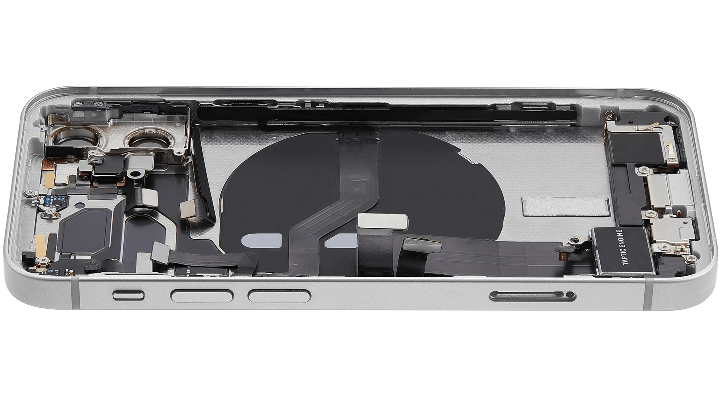 Back Housing W/ Charging Port Flex & Small Parts For iPhone 12 Mini (EU / Global Version) (Pull) (White)