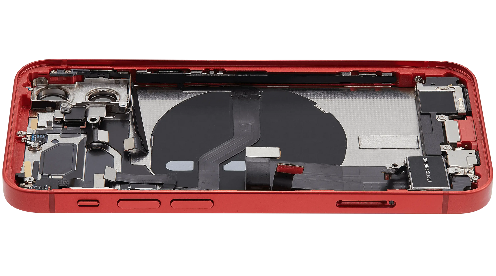 Back Housing W/ Charging Port Flex & Small Parts For iPhone 12 Mini (US Version) (Pull) (Red)