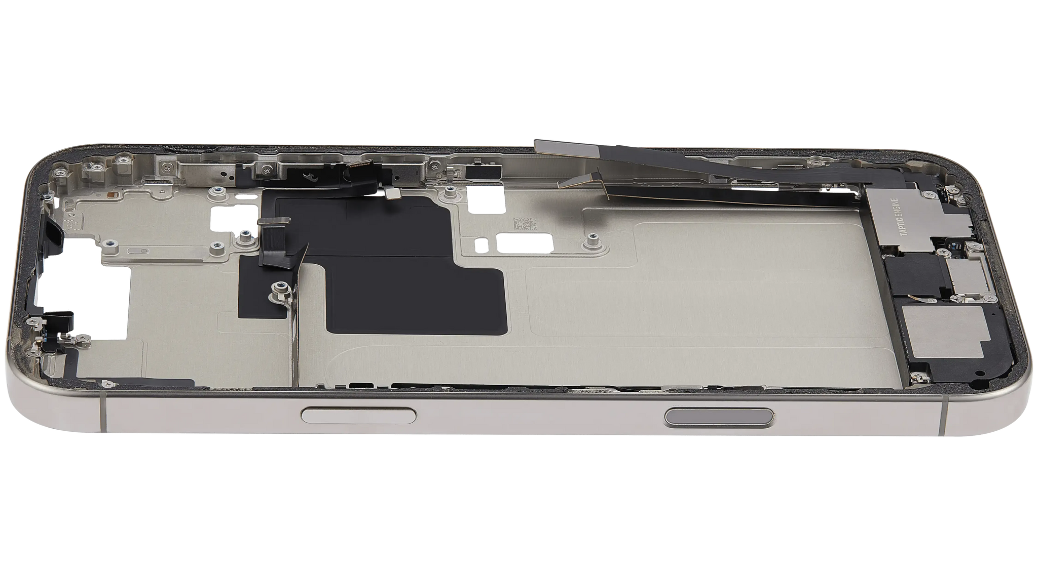 Mid-Frame Housing W/ Charging Port Flex & Small Parts For iPhone 16 Pro Max (US Version) (Pull) (Natural Titanium)