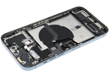 Back Housing W/ Charging Port Flex & Small Parts For iPhone 12 Pro Max (US Version) (Used OEM) (Pull) (Pacific Blue)