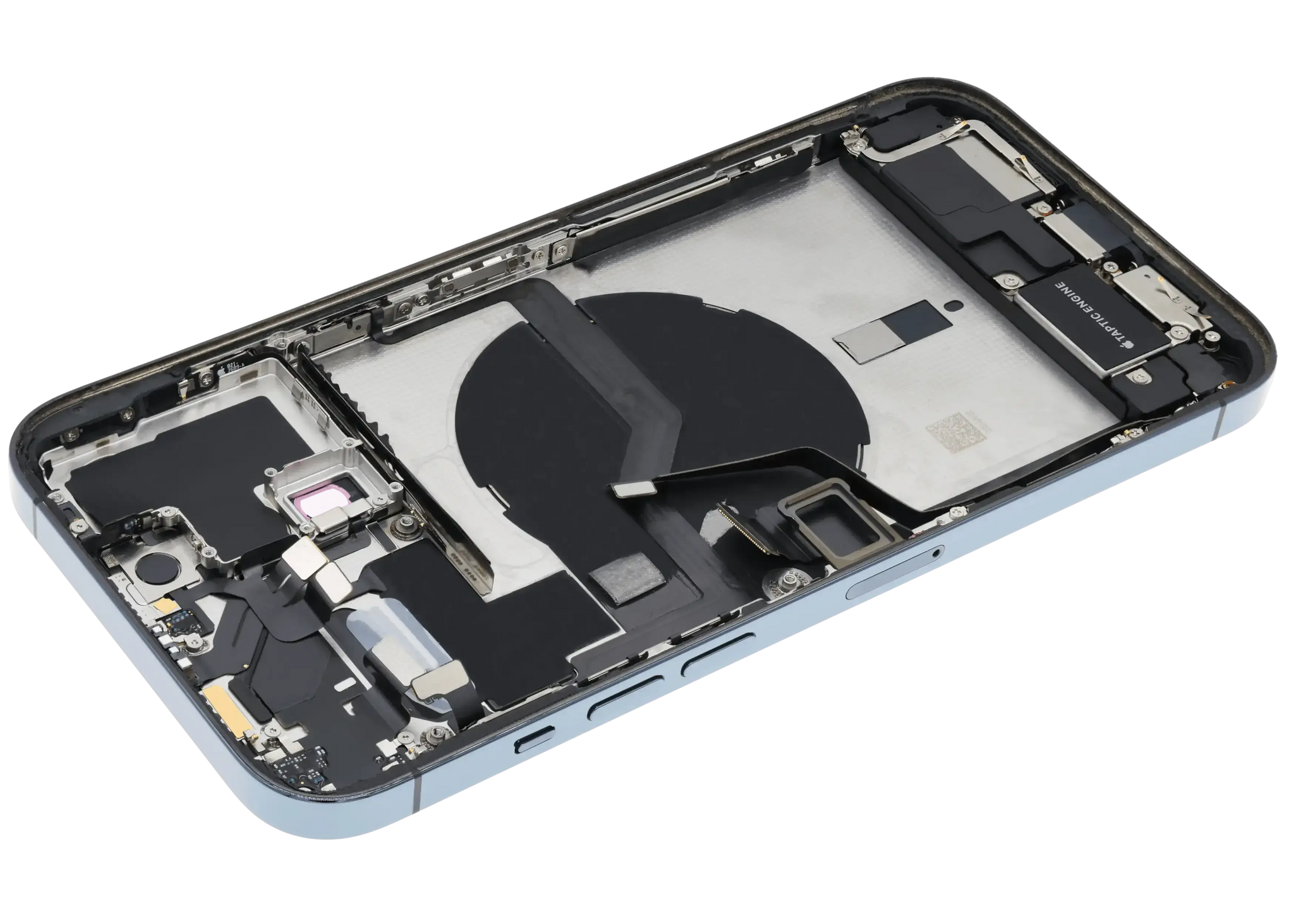 Back Housing W/ Charging Port Flex & Small Parts For iPhone 12 Pro Max (US Version) (Used OEM) (Pull) (Pacific Blue)