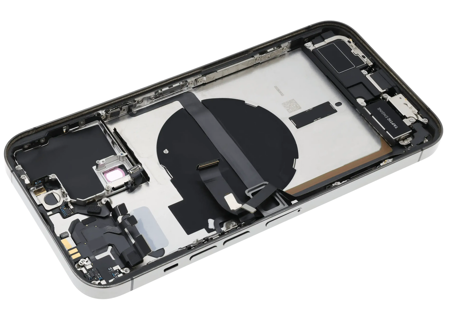 Back Housing W/ Charging Port Flex & Small Parts For iPhone 13 Pro Max (US Version) (Used OEM) (Pull) (Graphite)