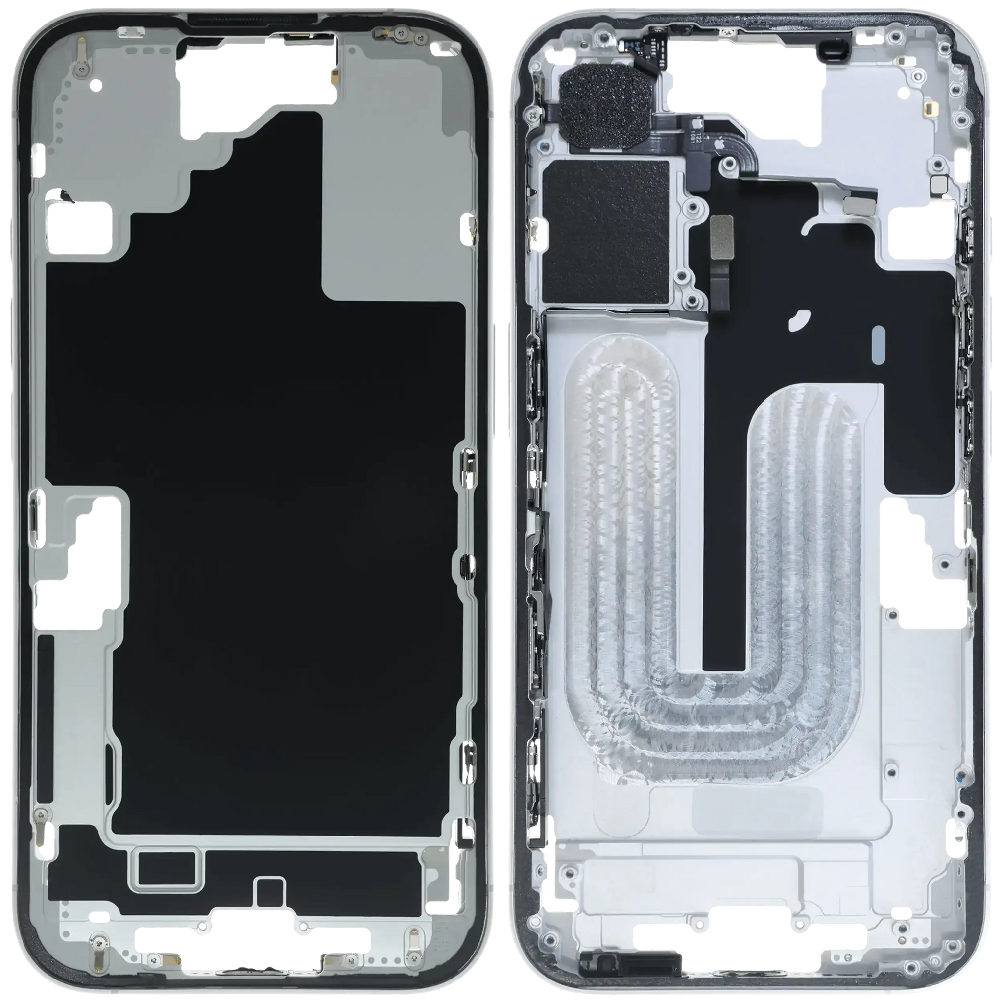 Mid-Frame Housing W/ Small Parts For iPhone 16 (US Version) (Pull) (White)