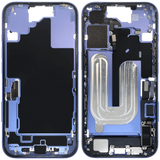 Mid-Frame Housing W/ Charging Port Flex & Small Parts For iPhone 16 (EU / Global Version) (Pull) (Ultramarine)