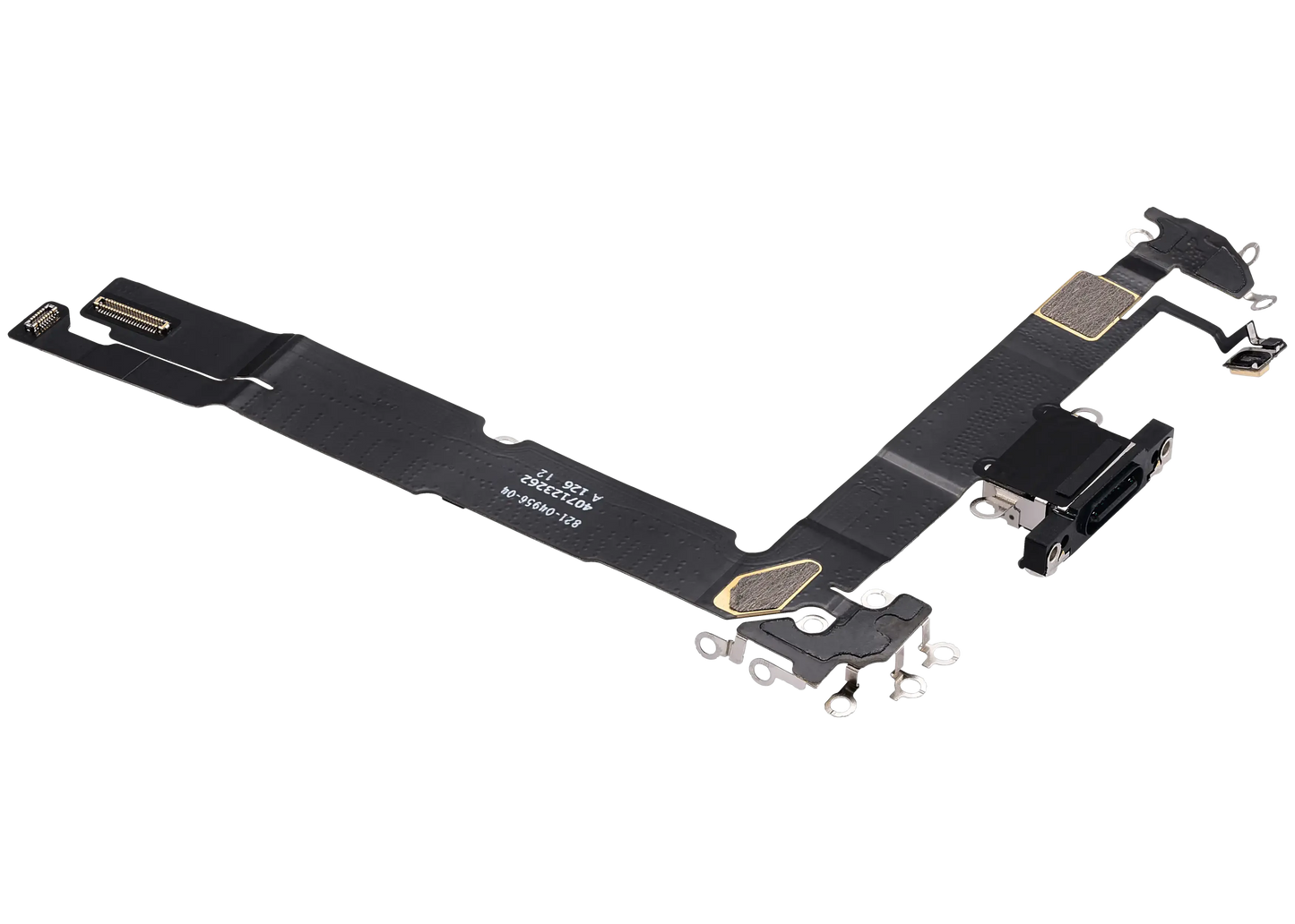 Charging Port Flex Cable For iPhone 16 Plus (Pull) (Black)