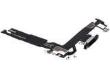 Charging Port Flex Cable For iPhone 16 (Pull) (Black)