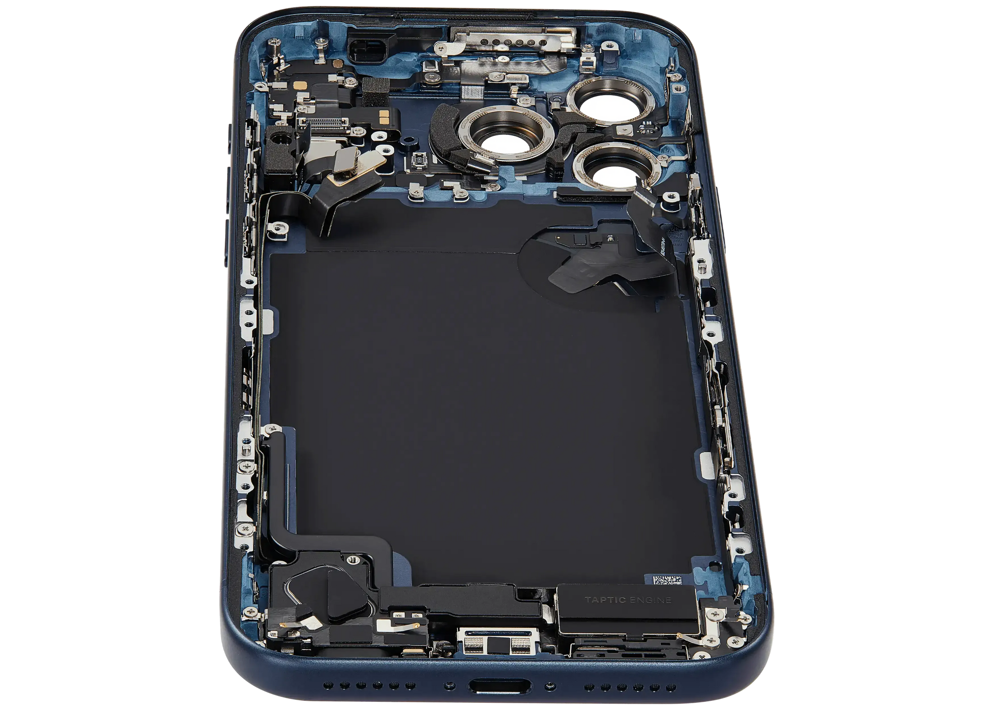 Back Housing W/ Charging Port Flex & Small Parts For iPhone 17 Pro Max (US Version) (Pull) (Deep Blue)