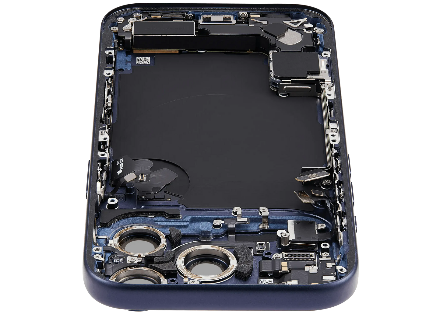 Back Housing W/ Charging Port Flex & Small Parts For iPhone 17 Pro (EU / Global Version) (Pull) (Deep Blue)