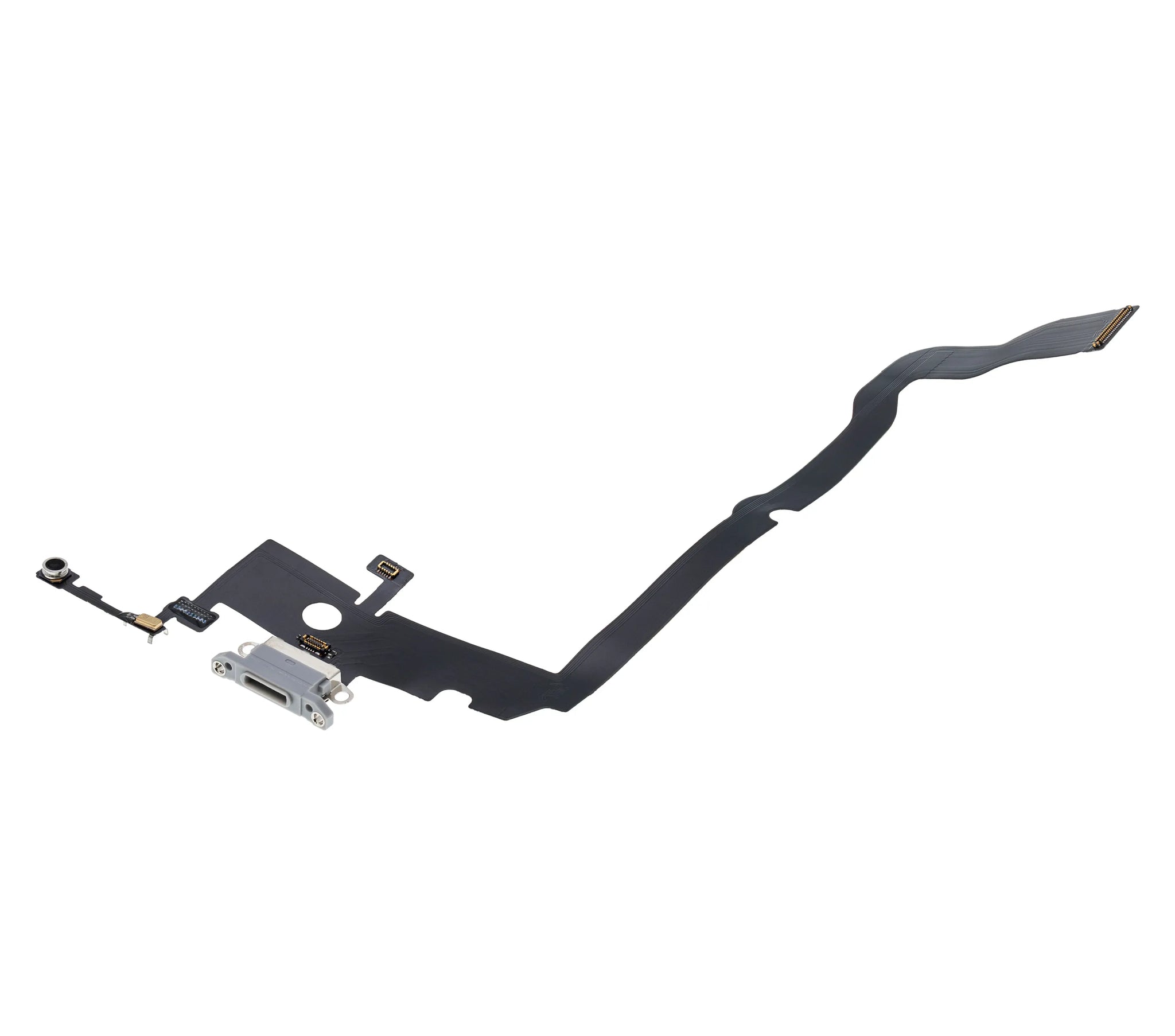Charging Port Flex Cable For iPhone XS Max (Pull) (Silver)