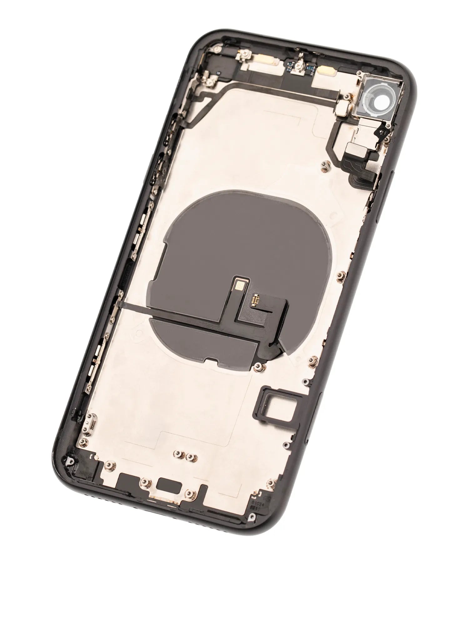 Back Housing W/ Small Components Pre-Installed For iPhone XR (Used OEM) (Pull) (Black)