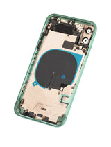 Back Housing W/ Small Components Pre-Installed For iPhone 11 (Used OEM) (Pull) (Green)