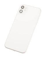 Back Housing W/ Small Components Pre-Installed For iPhone 11 (Used OEM) (Pull) (White)
