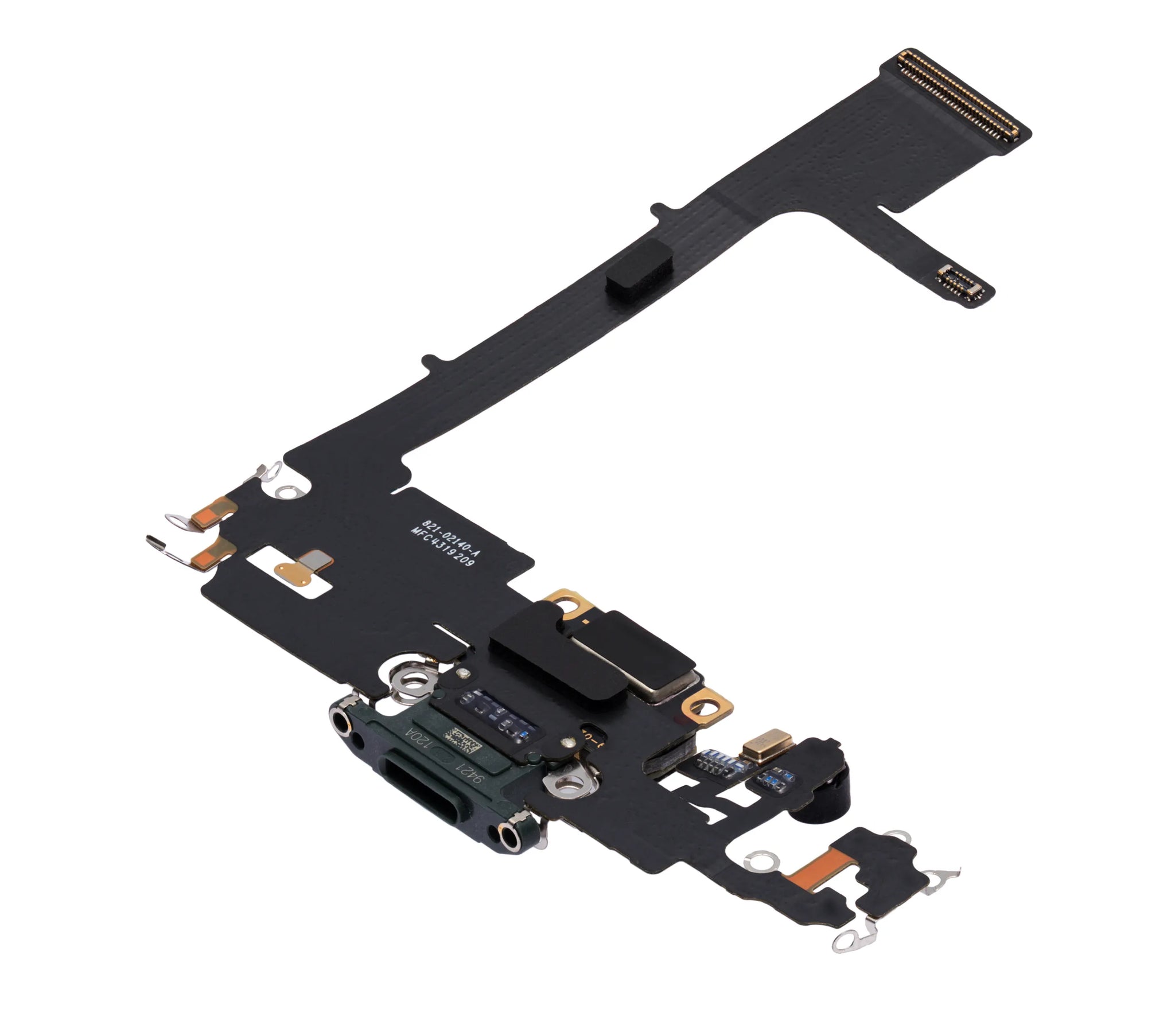 Charging Port Flex Cable With Board For iPhone 11 Pro (Used OEM) (Pull) (Midnight Green)