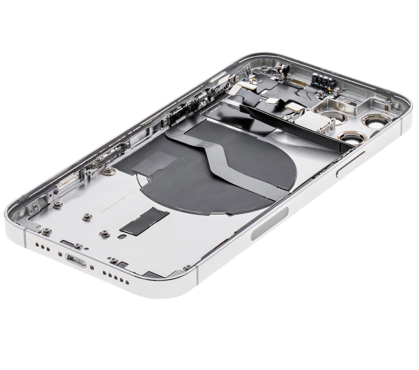 Back Housing W/ Small Parts For iPhone 12 Pro (US Version) (Used OEM) (Pull) (Silver)