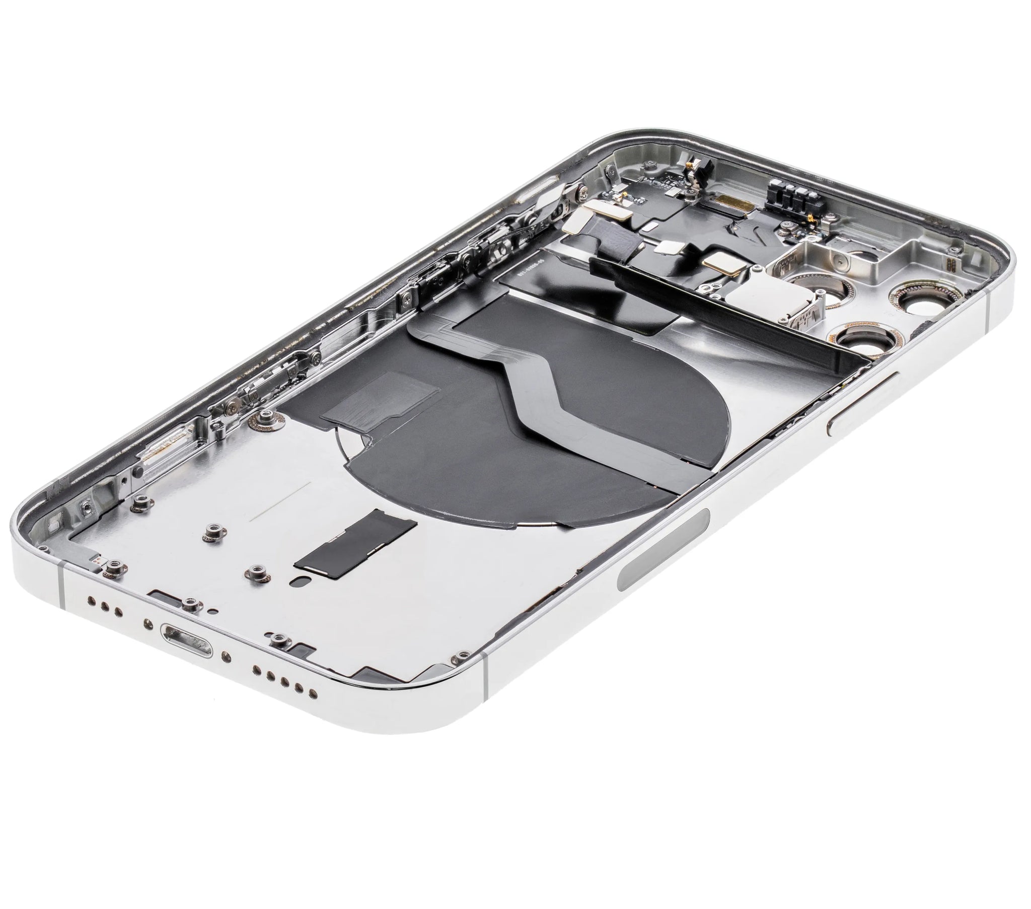 Back Housing W/ Small Parts For iPhone 12 Pro (US Version) (Used OEM) (Pull) (Silver)