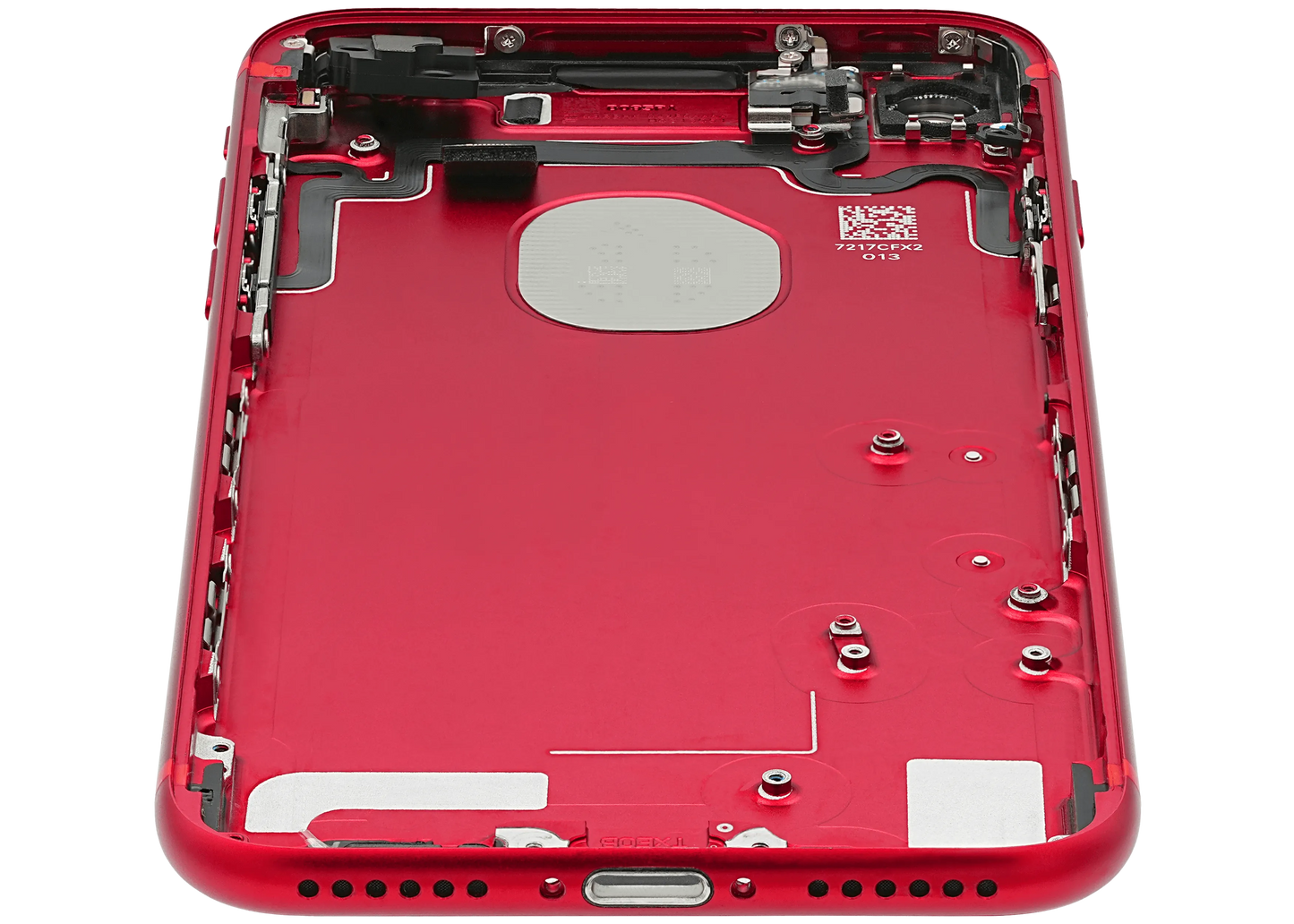 Back Housing W/ Small Components Pre-Installed For iPhone 7 (Pull) (Red)