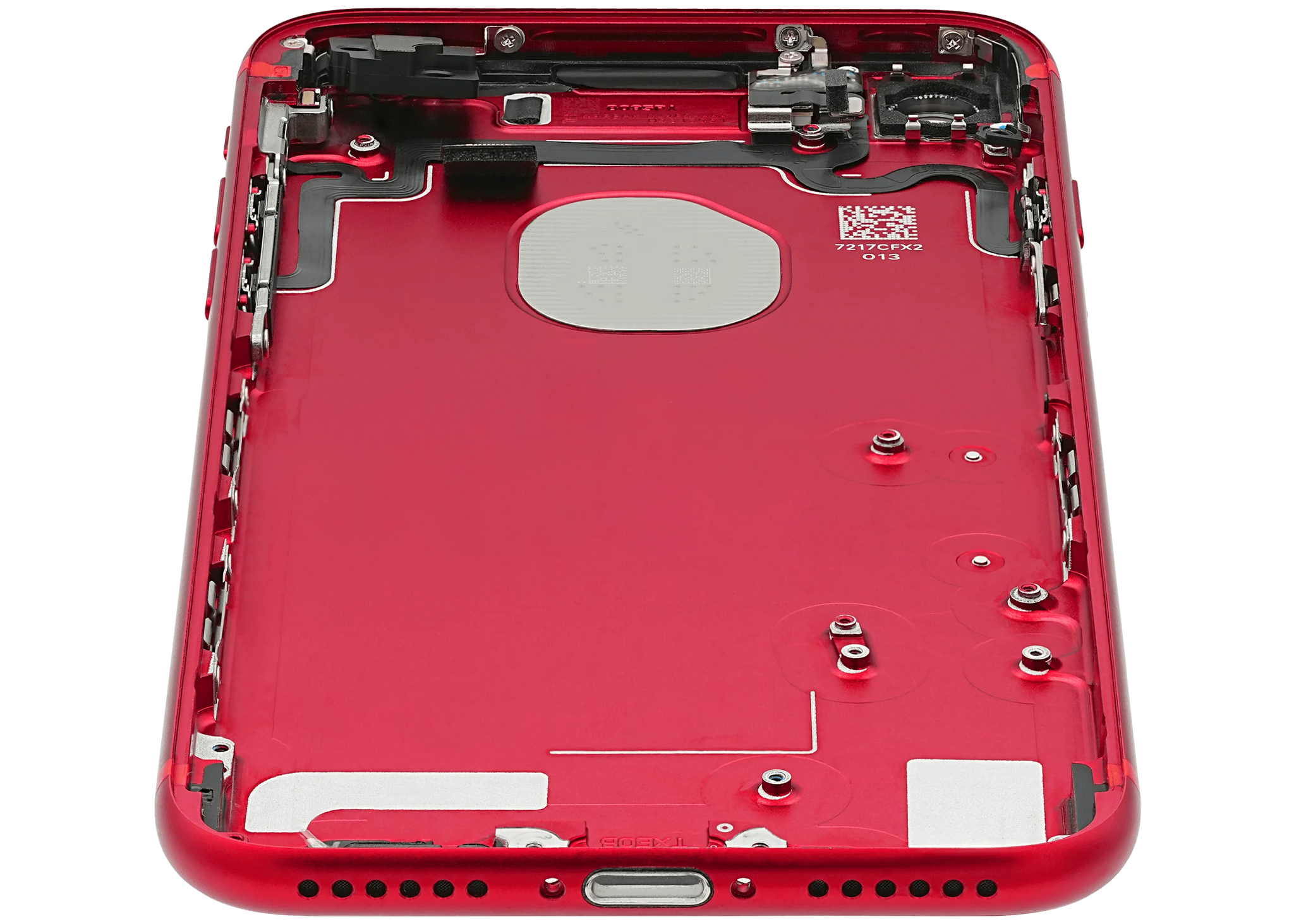 Back Housing W/ Small Components Pre-Installed For iPhone 7 (Pull) (Red)