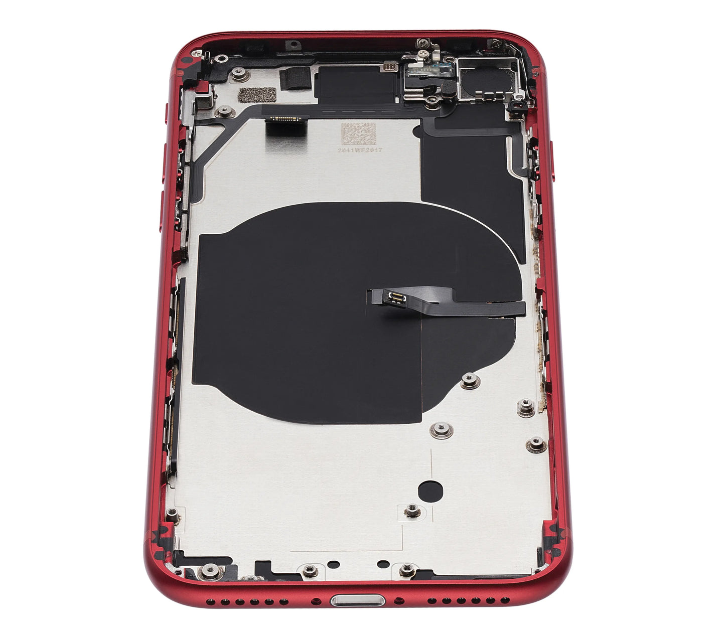 Back Housing W/ Small Components Pre-Installed For iPhone SE (2022) (Pull) (Red)