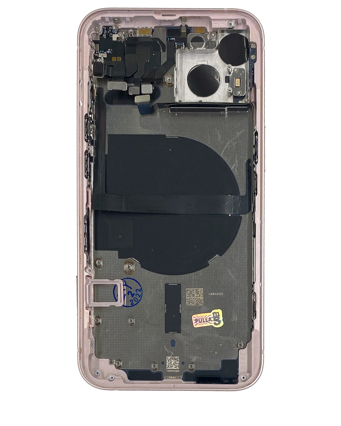 Back Housing W/ Small Parts For iPhone 13 (US Version) (Pull) (Pink)
