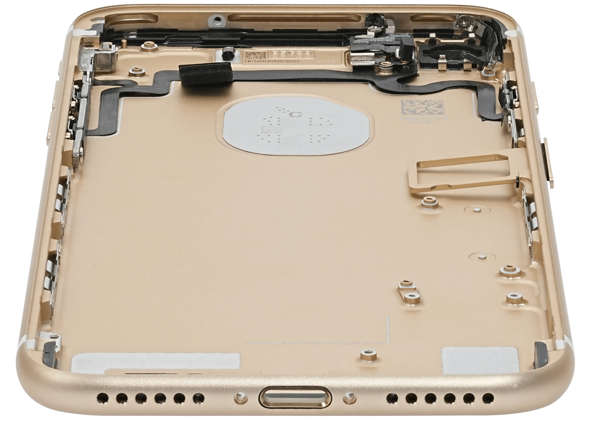 Back Housing W/ Small Components Pre-Installed For iPhone 7 (Pull) (Gold)