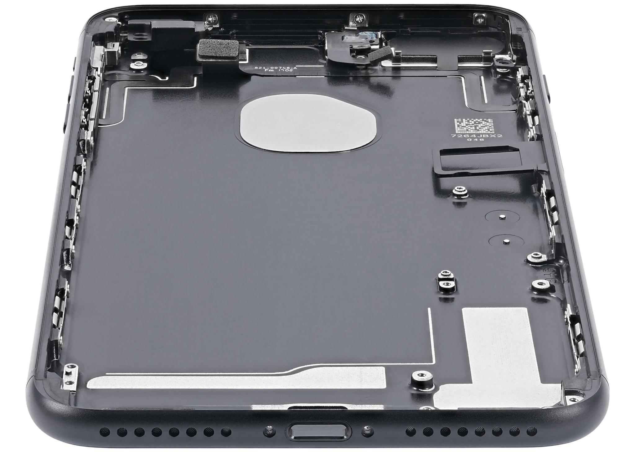 Back Housing W/ Small Components Pre-Installed For iPhone 7 Plus (Pull) (Matte Black)