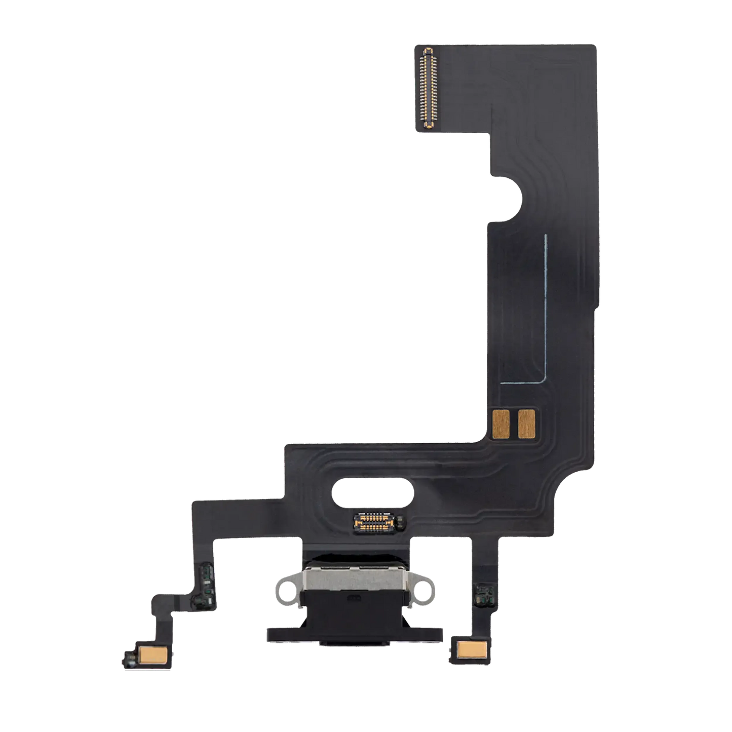 Charging Port Flex Cable For iPhone XR (Pull) (Black)
