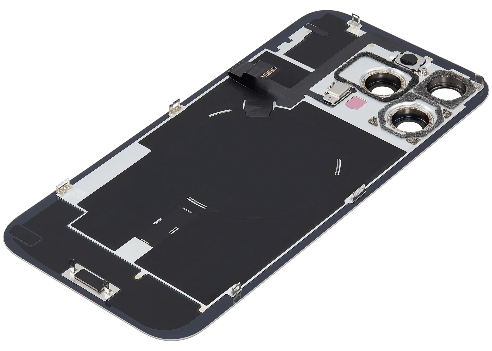 Back Glass w/ MagSafe Magnet & NFC & Flashlight Flex For iPhone 16 Pro Max (Pull) (Natural Titanium)