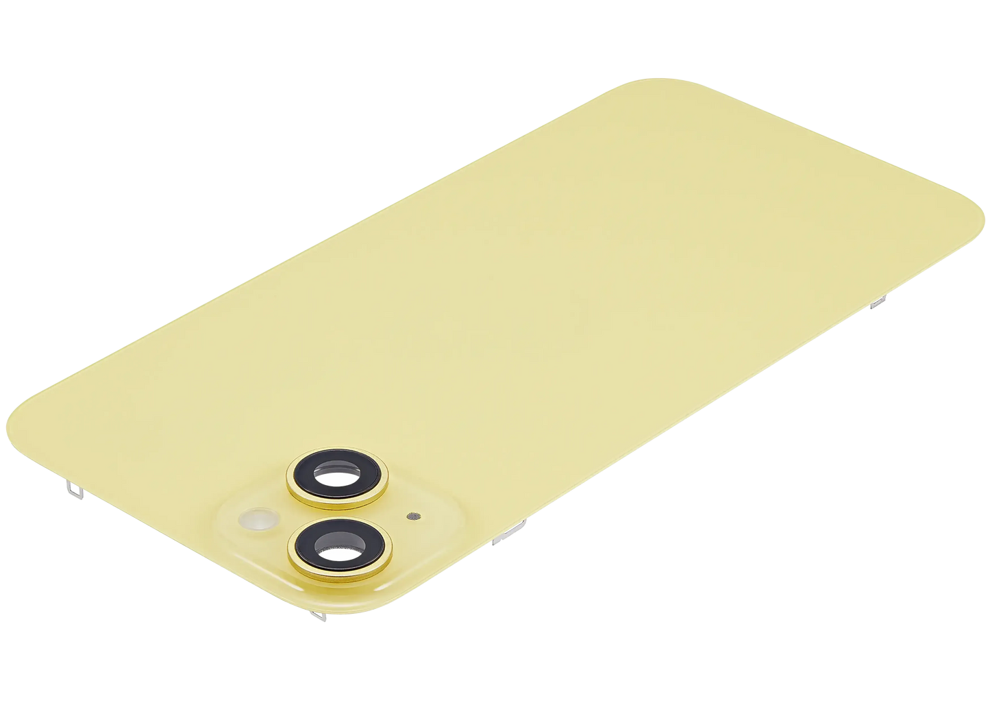 Back Glass w/ MagSafe Magnet & NFC & Flashlight Flex For iPhone 14 Plus (Pull) (Yellow)