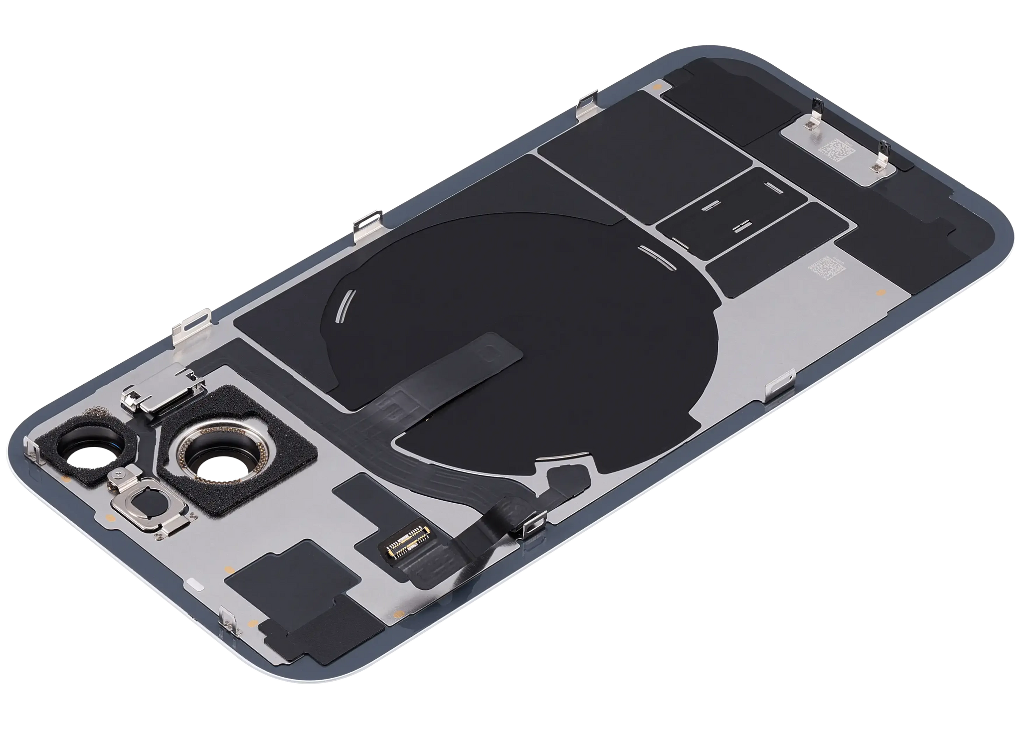 Back Glass w/ MagSafe Magnet & NFC & Flashlight Flex For iPhone 15 (Pull) (Blue)