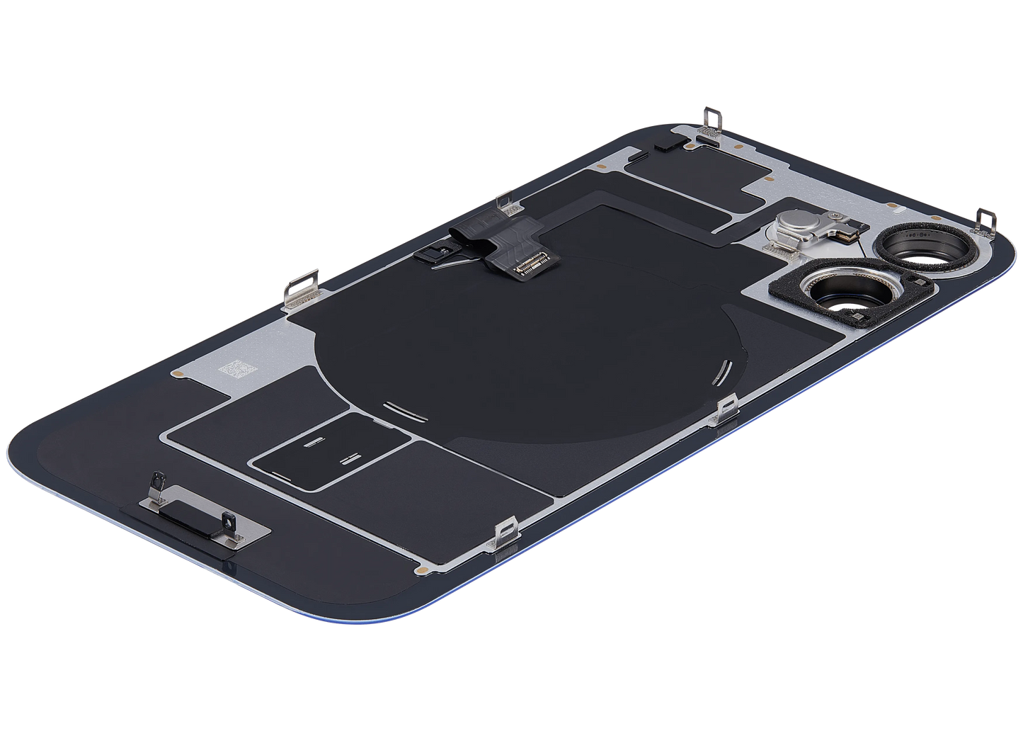 Back Glass w/ MagSafe Magnet & NFC & Flashlight Flex For iPhone 16 (Pull) (Ultramarine)