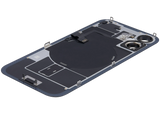Back Glass w/ MagSafe Magnet & NFC & Flashlight Flex For iPhone 16 (Pull) (Black)