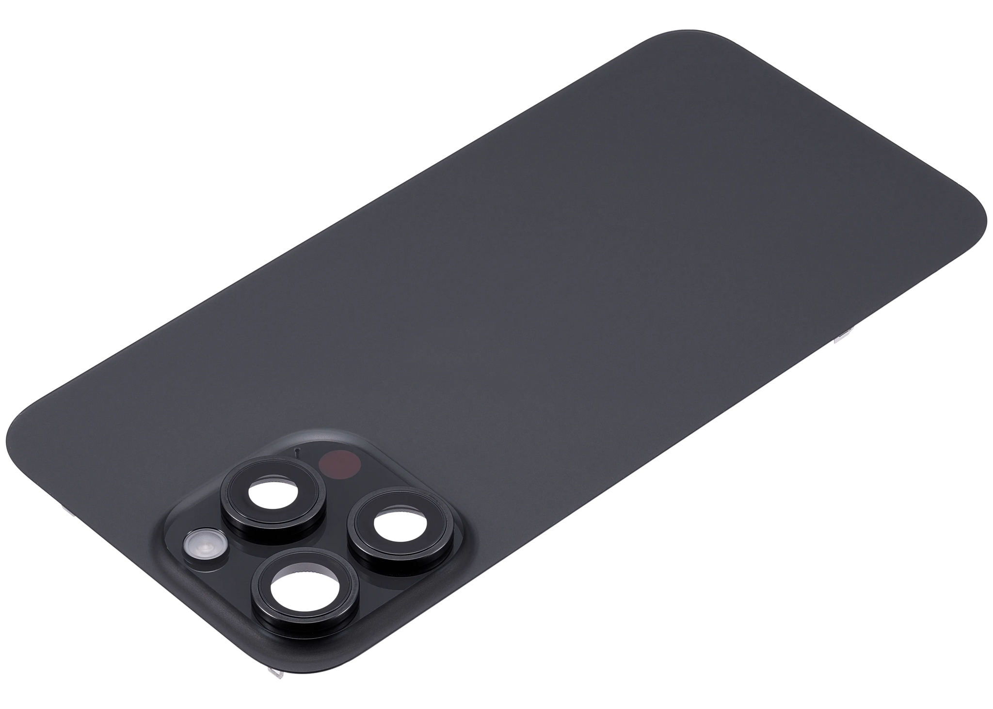 Back Glass w/ MagSafe Magnet & NFC & Flashlight Flex For iPhone 15 Pro Max (Pull) (Black Titanium)