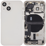 Back Housing W/ Charging Port Flex & Small Parts For iPhone 13 Mini (US Version) (Used OEM) (Pull) (Starlight)