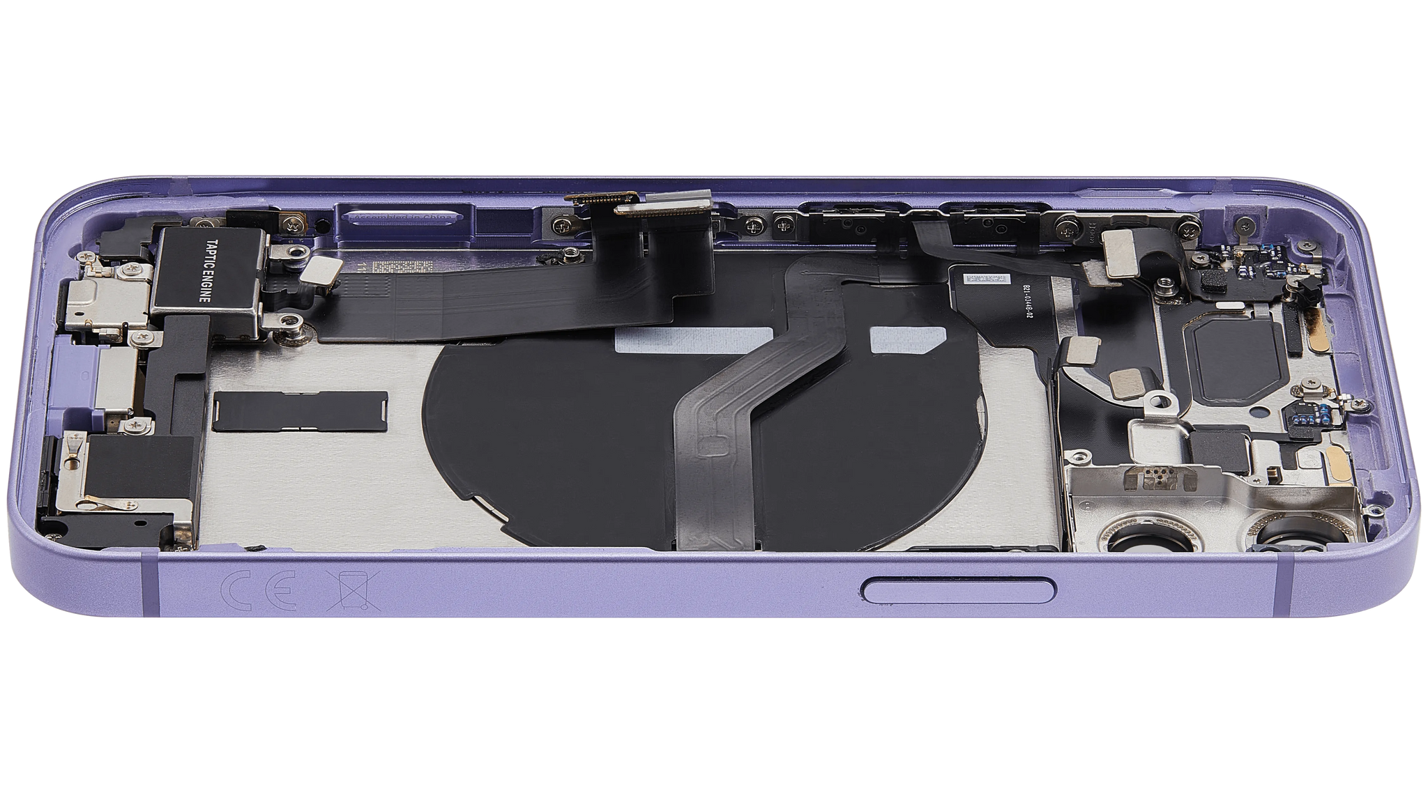 Back Housing W/ Charging Port Flex & Small Parts For iPhone 12 Mini (EU / Global Version) (Pull) (Purple)