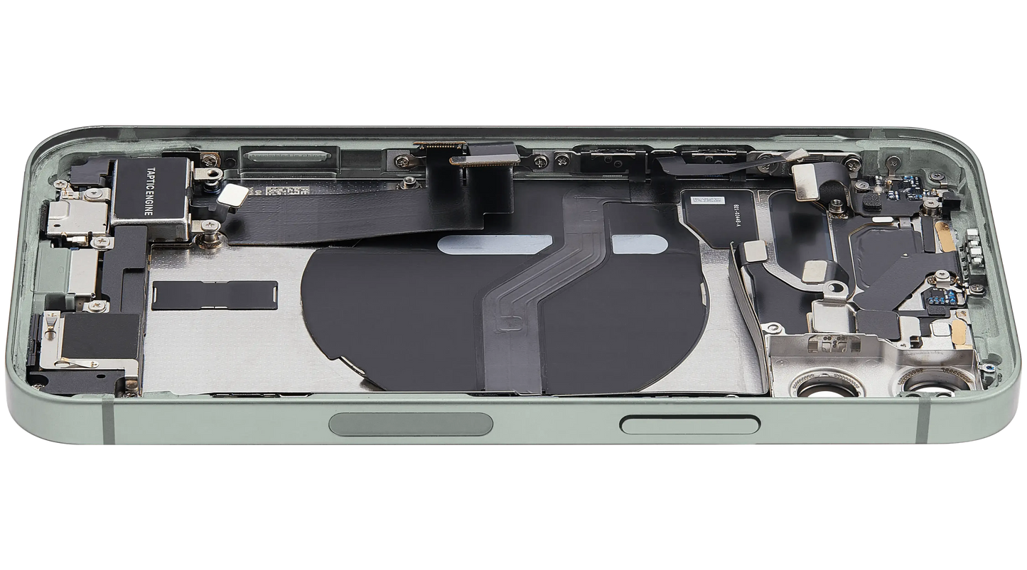 Back Housing W/ Charging Port Flex & Small Parts For iPhone 12 Mini (US Version) (Pull) (Green)
