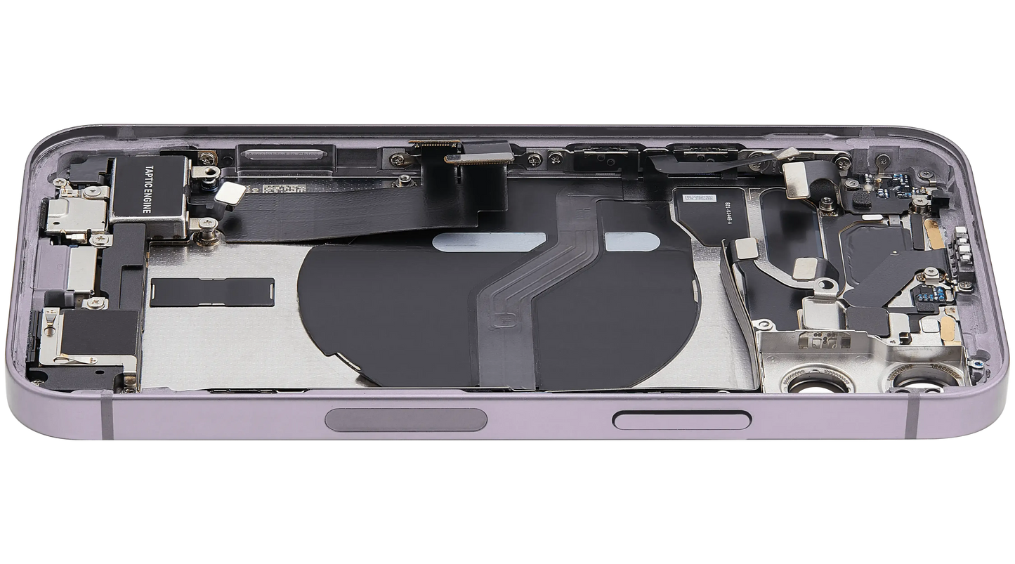 Back Housing W/ Charging Port Flex & Small Parts For iPhone 12 Mini (US Version) (Pull) (Purple)