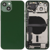 Back Housing W/ Charging Port Flex & Small Parts For iPhone 13 (US Version) (Used OEM) (Pull) (Green)