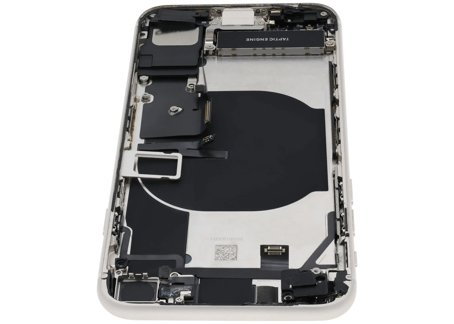 Back Housing W/ Charging Port Flex and Small Components Pre-Installed For iPhone SE (2022) (Used OEM) (Pull) (Starlight)
