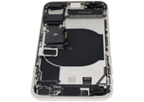 Back Housing W/ Charging Port Flex and Small Components Pre-Installed For iPhone SE (2022) (Used OEM) (Pull) (Starlight)