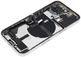 Back Housing W/ Charging Port Flex & Small Parts For iPhone 13 Pro (US Version) (Used OEM) (Pull) (Silver)