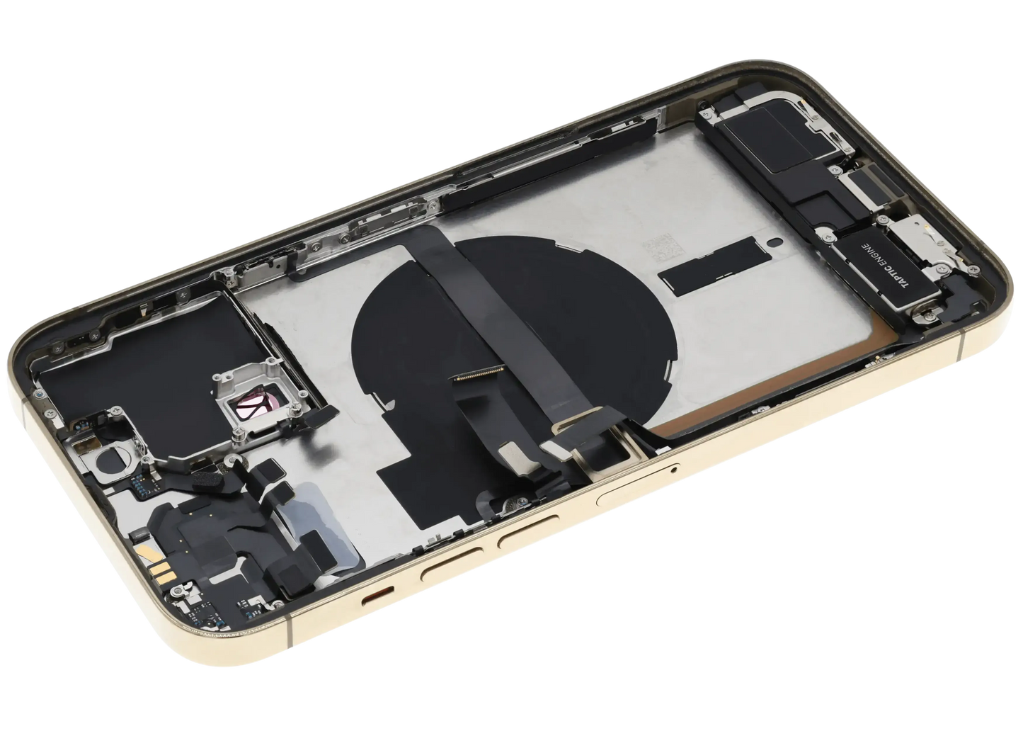 Back Housing W/ Charging Port Flex & Small Parts For iPhone 13 Pro Max (US Version) (Used OEM) (Pull) (Gold)