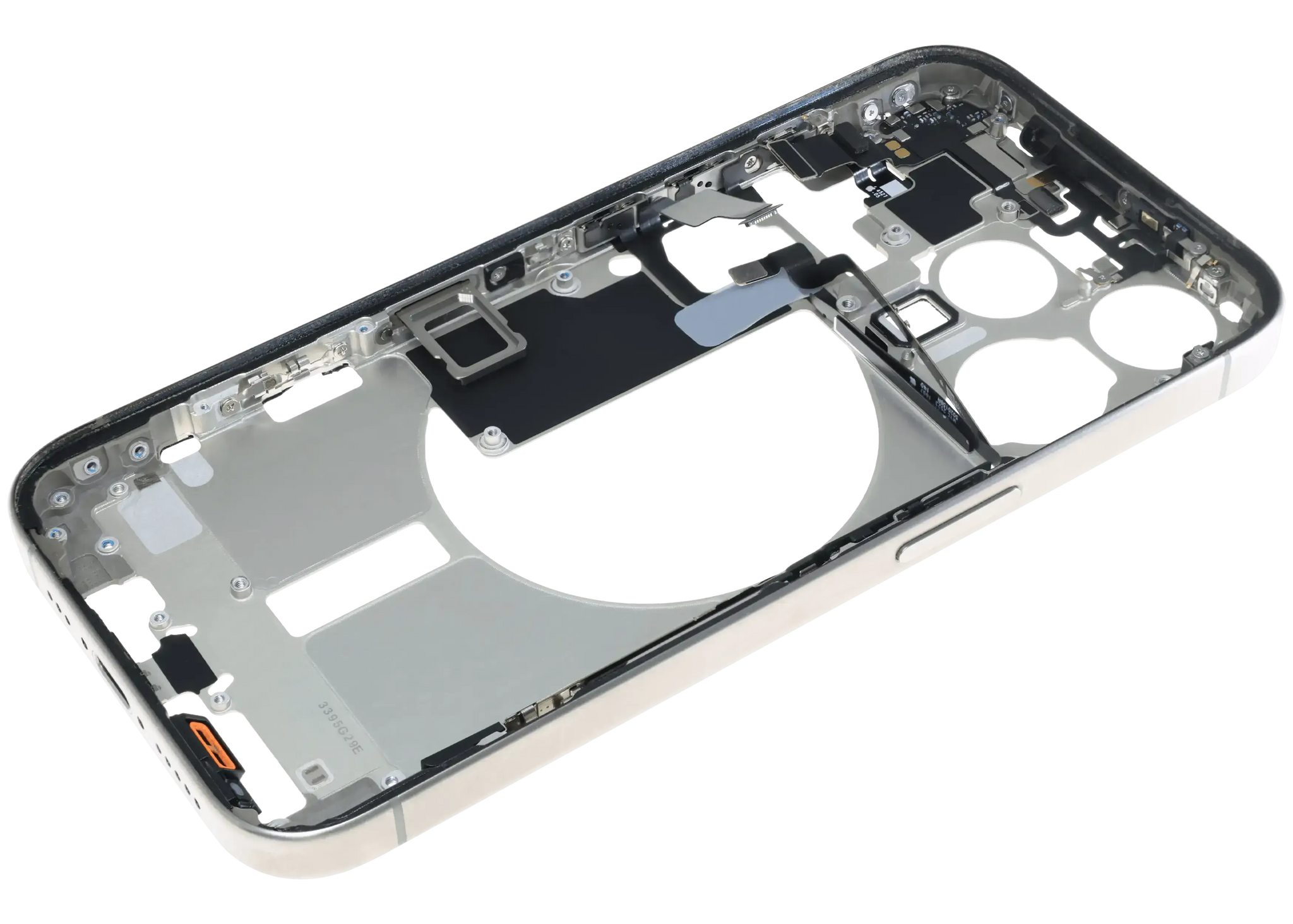 Mid-Frame Housing W/ Small Parts For iPhone 15 Pro (EU / Global Version) (Pull) (Natural Titanium)