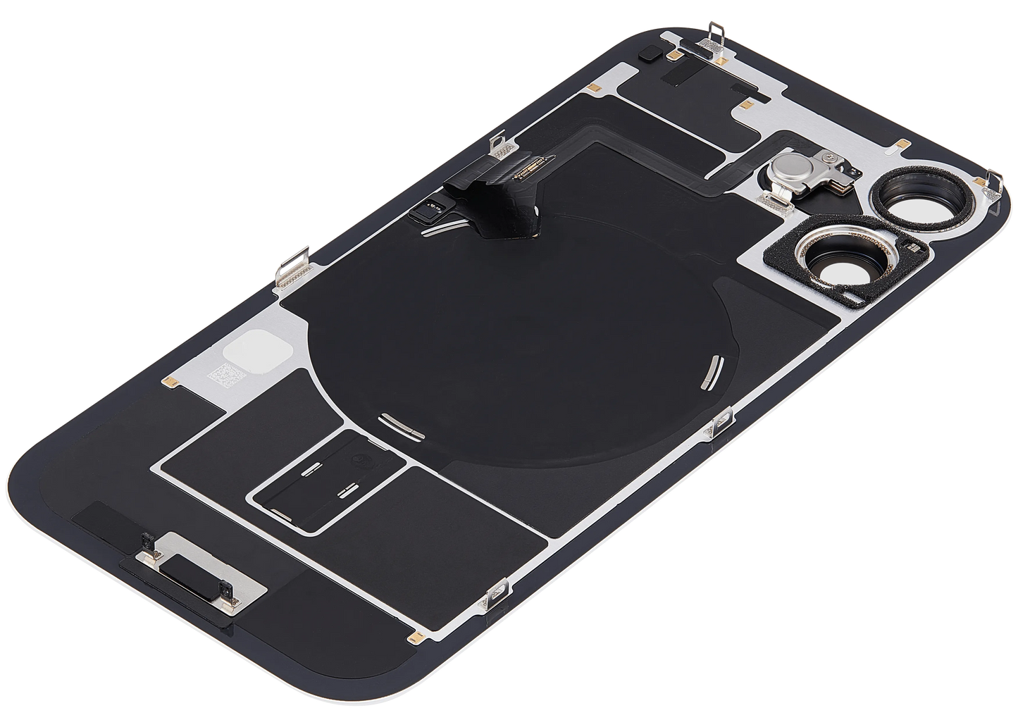 Back Glass w/ MagSafe Magnet & NFC & Flashlight Flex For iPhone 17 (Pull) (White)