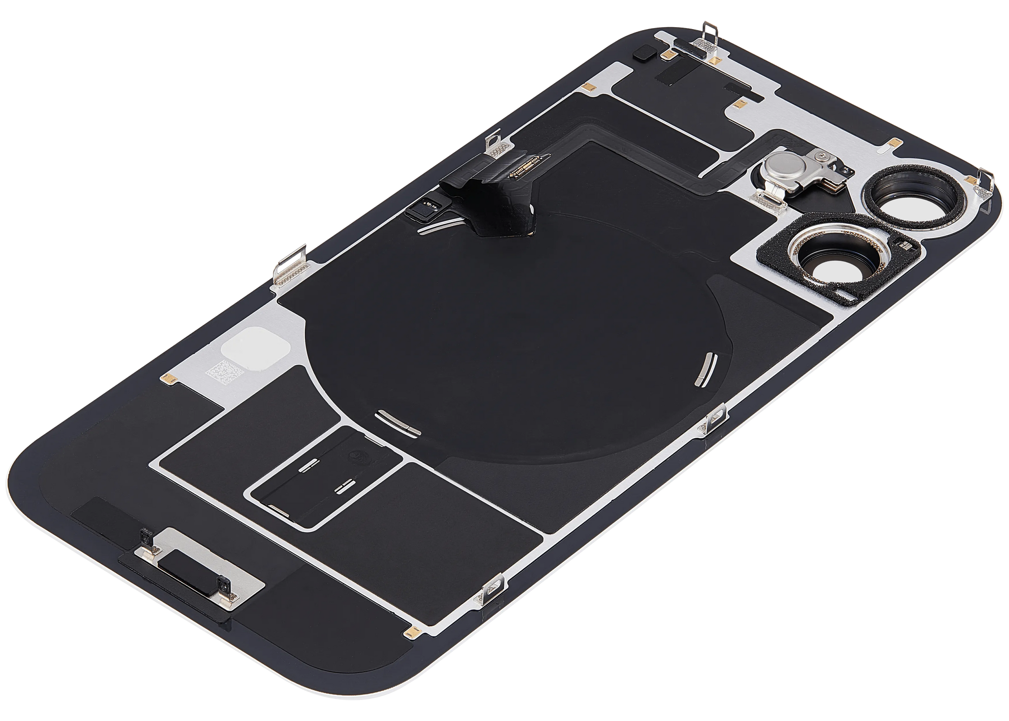 Back Glass w/ MagSafe Magnet & NFC & Flashlight Flex For iPhone 17 (Pull) (White)