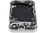 Back Housing W/ Charging Port Flex & Small Parts For iPhone 17 Pro (EU / Global Version) (Pull) (Silver)