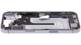 Mid-Frame Housing W/ Charging Port Flex & Small Parts For iPhone 17 (US Version) (Pull) (Lavender)
