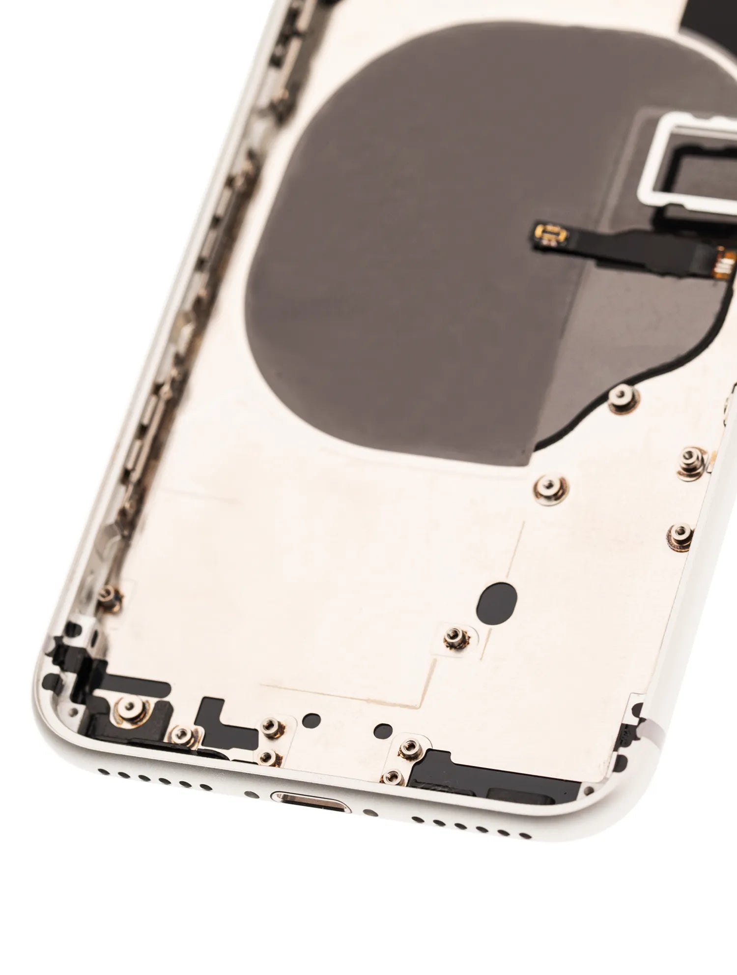 Back Housing W/ Small Components Pre-Installed For iPhone 8 (Pull) (Silver)
