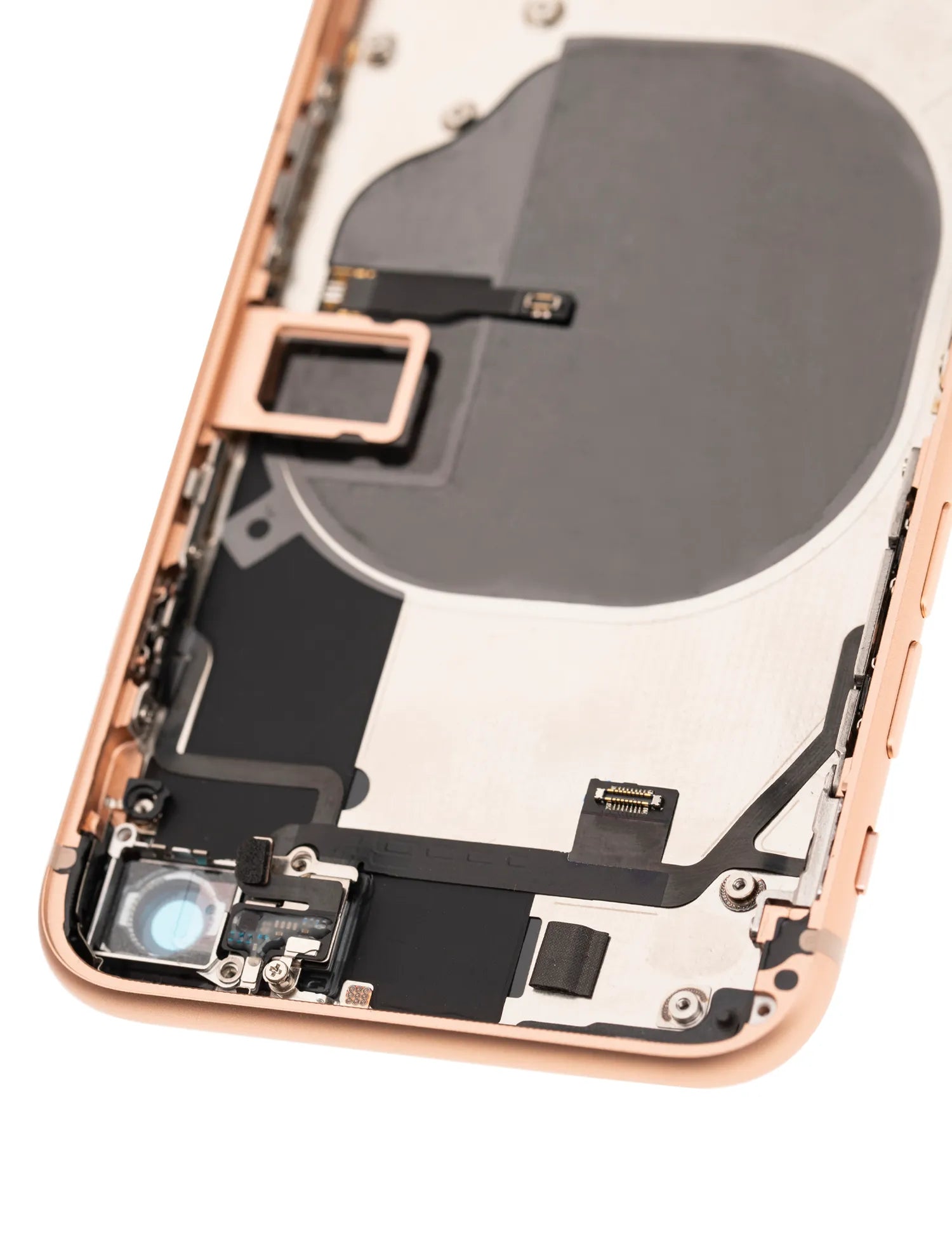 Back Housing W/ Small Components Pre-Installed For iPhone 8 (Pull) (Gold)