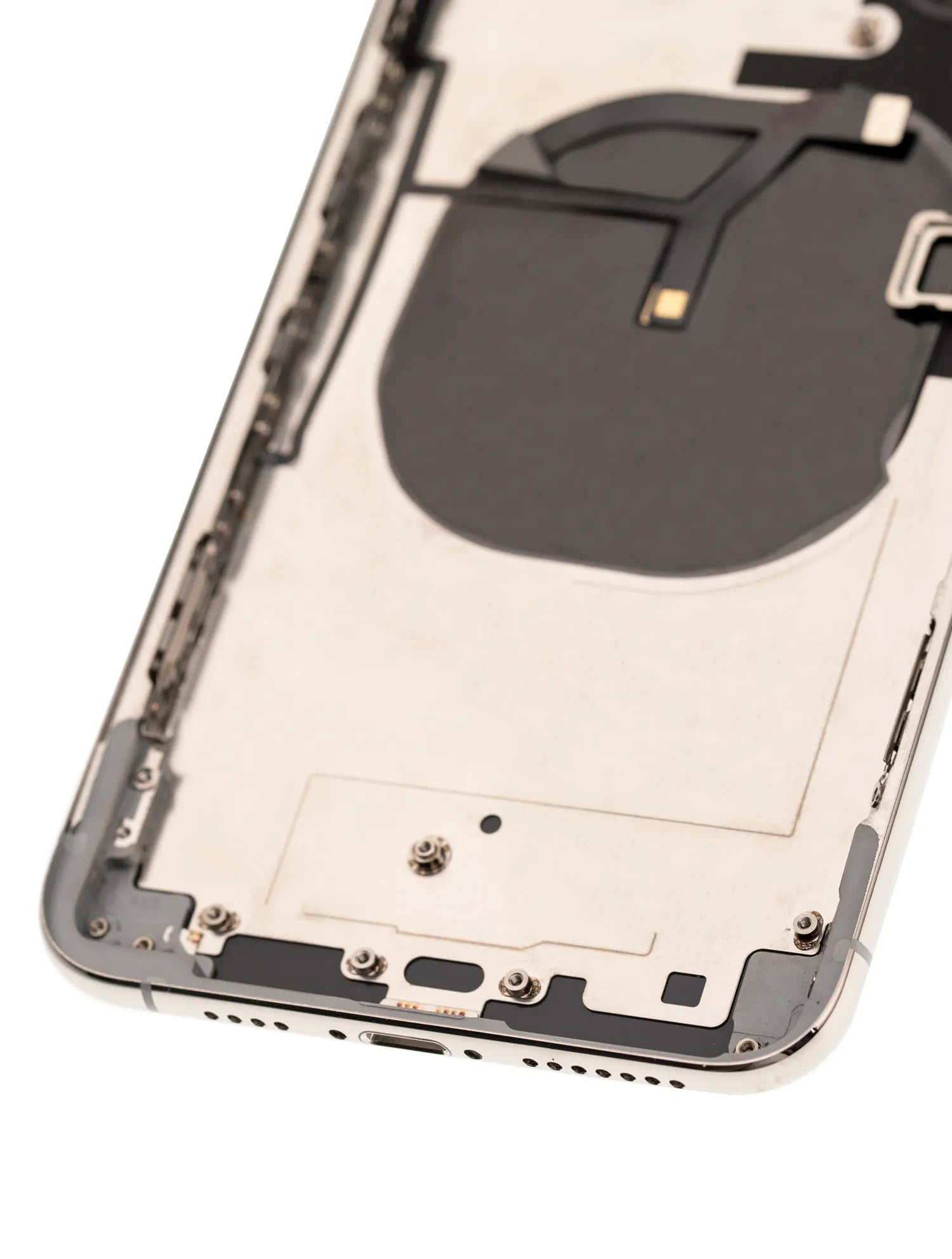 Back Housing W/ Small Components Pre-Installed For iPhone XS Max (Used OEM) (Pull) (Silver)